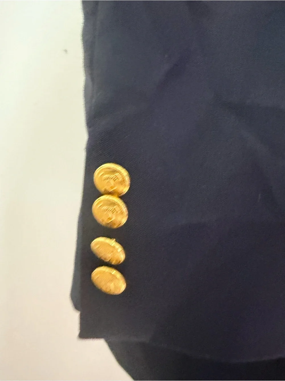 Ralph Lauren Navy Blazer with Gold Buttons